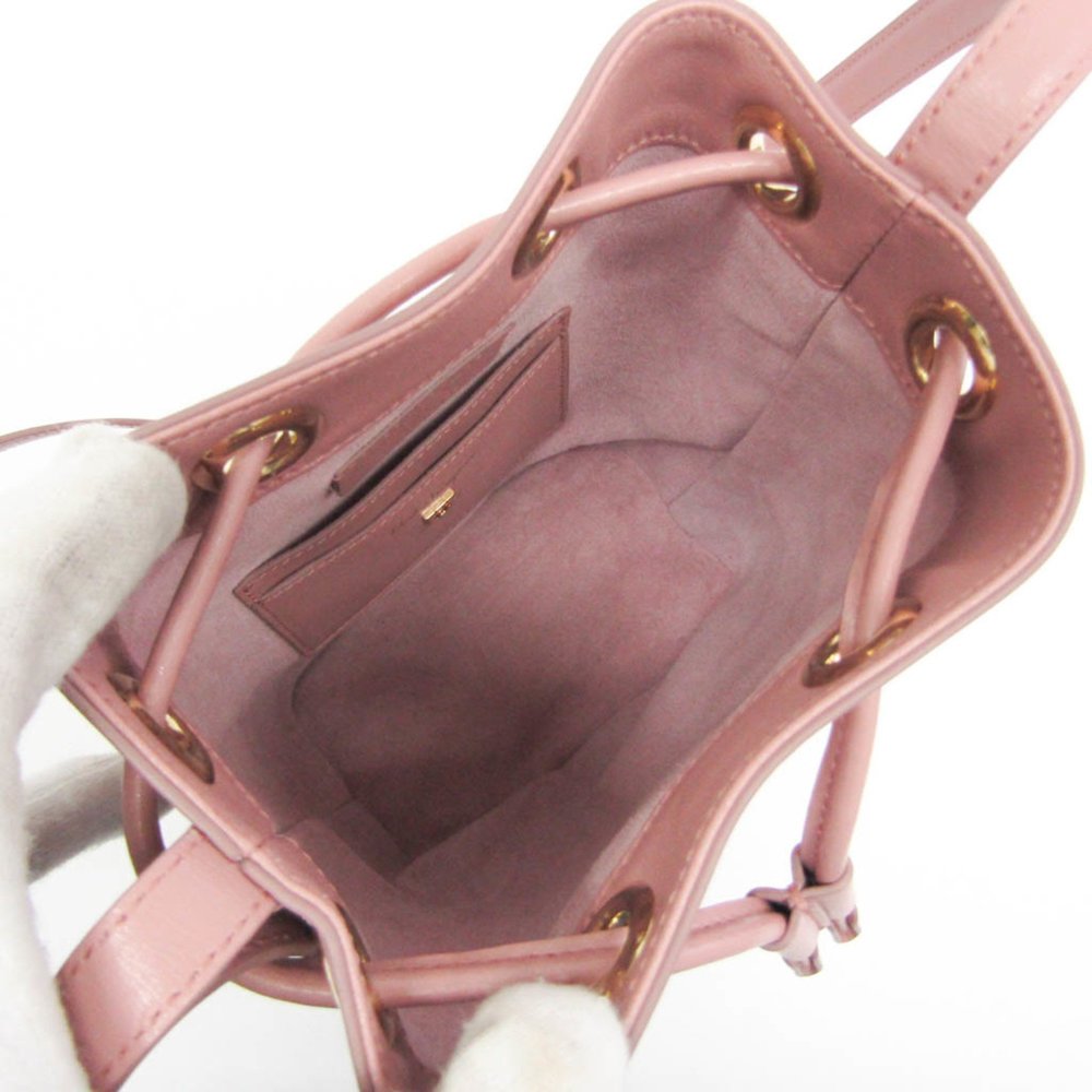 SALVATORE FERRAGAMO Gancini DH-21 H484 Women's Leather Shoulder Bag Light Pink - Picture 3 of 7